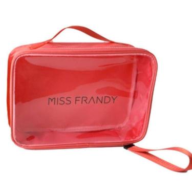 Imagem de Necessaire De Maquiagem G Grande, Prática E Sofisticada Miss Frandy Laranja