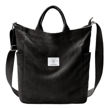 Imagem de Sacola KALIDI Corduroy Large Messenger Anti Splash Feminina