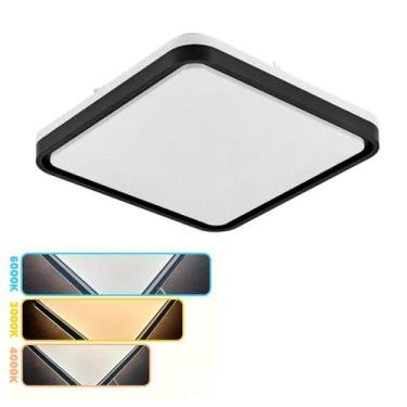 Imagem de Plafon Lustre 3 em 1 LED Sobrepor Decoraçao Quarto Sala de Estar Janta