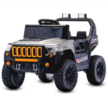 Imagem de Carrinho Elétrico Infantil Jeep Jipinho Jipe Quadriciclo 12v Potente C
