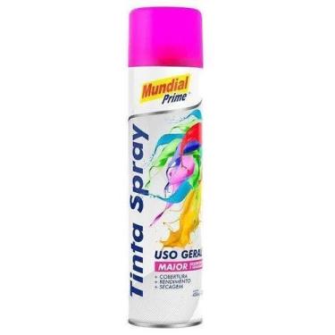 Imagem de Tinta spray 400ml mundial prime luminosa pink - AEROFLEX