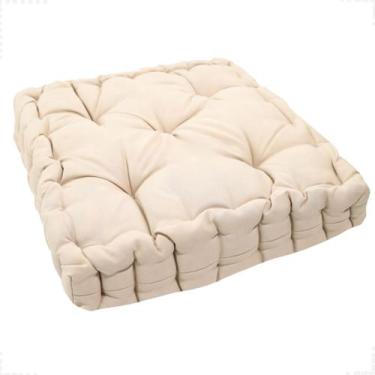 Imagem de Almofada Alta Cheia Futon Turca Sala Sofá Poltrona Cadeira Banco Cor L