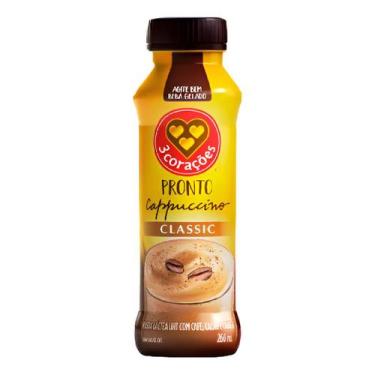 Imagem de Bebida Láctea 3 Corações Cappuccino - 260ml - 6 Unidades - NoBrand