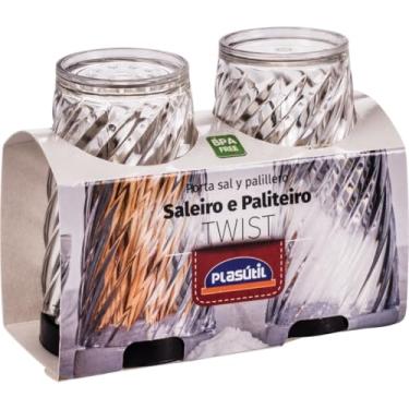 Imagem de Conjunto Saleiro E Paliteiro, Plasutil, Twist A1