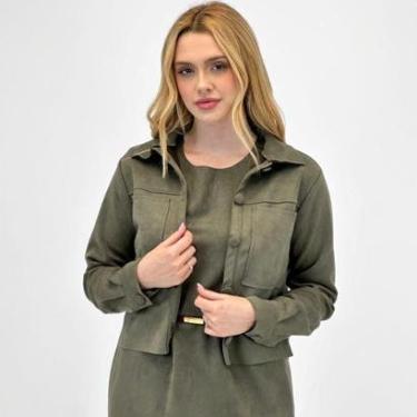 Imagem de Jaqueta Bana Bana Curta em Suede Feminina-Feminino