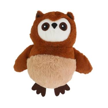 Imagem de Bothyi Bicho de pelúcia, brinquedo de pelúcia para cachorro, brinquedo de treinamento com som e apito para filhotes mordedores agressivos, Coruja 24cmx24cm