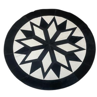 Imagem de Tapete Mandala Redondo 100% Couro 1,50 m Diâmetro - RD2