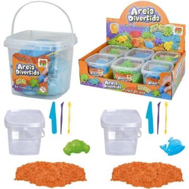 Imagem de 1 Areia De Modelar 250G Com Molde Fundo Do Mar + 3 Acessorio - Dm Bras