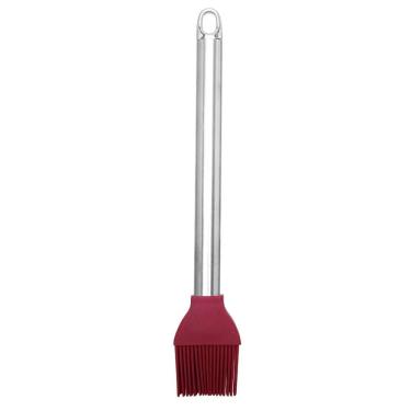 Imagem de Pincel Silicone Com Cabo De Inox Vinho Bordô 25cm - Tuut