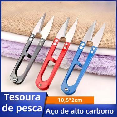 Imagem de Tesoura De Pesca De Aço Inoxidável Multicolorida, Alicate De Costura E
