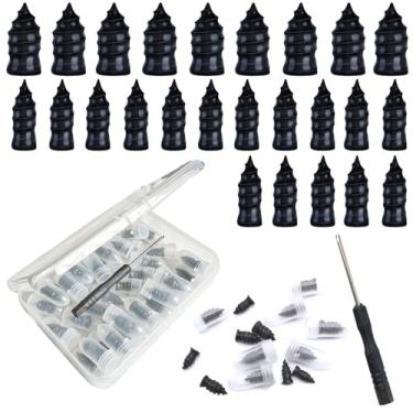 Imagem de 40 peças de prego de borracha para reparo de pneus, parafusos de borracha para reparo de pneu, ferramenta de autoatendimento rápido de pneu, adequada para carro, motocicleta, jipe, reparo de