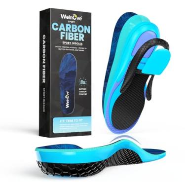 Imagem de Welnove Palmilhas De Suporte Para Caminhada - Fibra Carbono Palmilha Ourdoor Sport Rigid Turf Toe, Fraturas Nos Pés, Hallux Rigidus, Botas Homens E Mulheres G