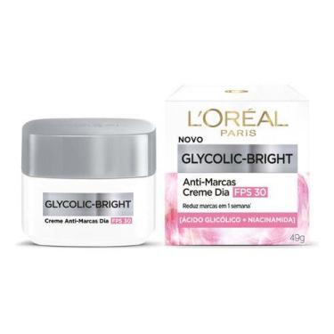 Imagem de Glycolic Bright Creme Redutor De Marcas Dia/FPS 30 - 49g  - Loreal Par