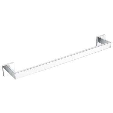 Imagem de Conjunto de acessórios para banheiro cromados e polidos, prateleira de parede para banheiro, cabide para roupão, suporte para papel higiênico, toalheiro de aço inoxidável (barra de toalhas CS)