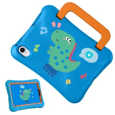 Imagem de Capa infantil para iPad mini 7 (A17 Pro) 2024 e iPad mini 6 (A15) 2021, capa infantil durável à prova de choque com suporte, capa adequada para crianças para iPad mini 6ª/7ª geração de 8,3 polegadas