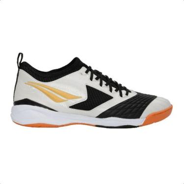 Imagem de Chuteira Futsal Penalty Max 1000 Locker Ecoknit, 39, Dourado, Unissex