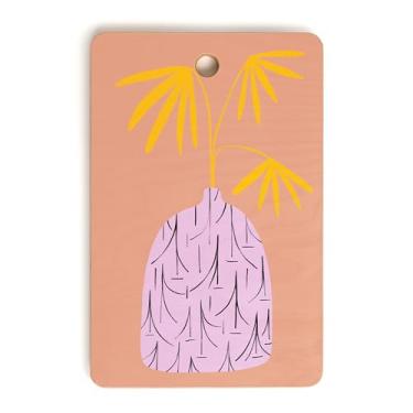 Imagem de Society6 Tábua de corte de bambu - Decoração de cozinha por Sandra Poliakov - Tábuas de corte exclusivas para cozinha, 40,6 cm x 26,7 cm x 1,3 cm, natureza morta verão