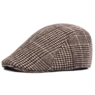 Imagem de Boina Masculina Italiana Chapéu Outono Inverno Shelby Peaky Cor:marrom