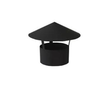 Imagem de Chapéu de 150mm para lareiras e churrasqueiras - preto - Brasileña