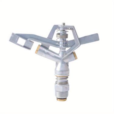 Imagem de Aspersor de impacto de liga de 3/10.2 cm com adaptador de liga ajustável 360Dgree cabeça de aspersor de gramado cabeça de aspersor de jardim irrigador de água de cobertura de grande área