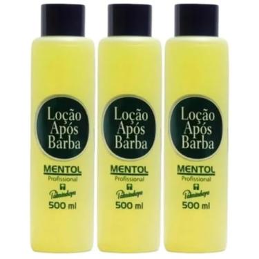 Imagem de 3 Loção Após Barba MENTOLADA 500ml Palmindaya