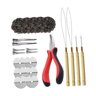 Imagem de Ysyqkn Ferramenta de Extensão de Cabelo, Suprimentos de Salão, 500 Anéis de Contas de Silicone, Protetor de Couro Cabeludo Portátil, Dispositivo de Modelagem, Cor 4