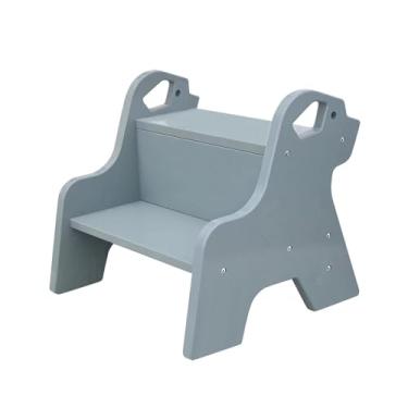 Imagem de Llazsybz Banco de 2 Degraus para Banheiro, Banco de Chuveiro Antiderrapante Multifuncional para Lavagem, Sala de Estar, Quarto, azul