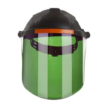 Imagem de MFMEXUL Máscara de Solda com Viseira Multifuncional para Moagem, Mineração, Extração de Madeira E Pintura Conveniente, Verde, Tamanho real