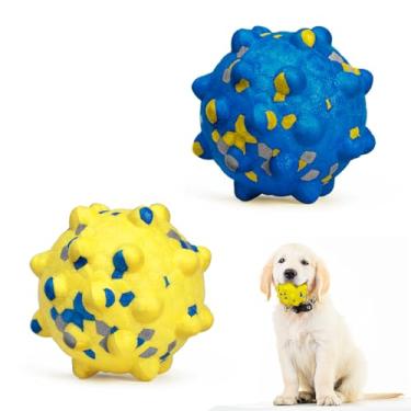 Imagem de Moonorange Bolas De Cachorro Atualizadas Para Mastigadores Agressivos, Bolas De Tênis Indestrutíveis Para Cães, Bolas De Brinquedo Duráveis E Saltitantes Para Cães, Brinquedos Interativos Para Cães