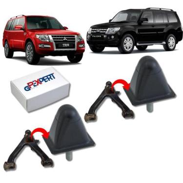 Imagem de Par batente balança braço sup traseiro pajero full 2001 02 03 04 05 06