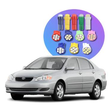 Imagem de Kit Led Corolla Painel / Ar / Acendedor 1999 A 2002 - Lumi, Branco