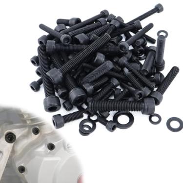 Imagem de CYCBOLT Conjunto completo de kit de trabalho para quadriciclo 409 peças adequado para TRX400EX 2008-1999 TRX 400EX Kits, SUS304 Parafuso A-Arms Direita e Esquerda Tampa do Cárter Escapamento Superior