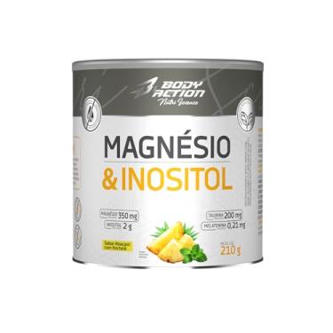 Imagem de Magnésio e Inositol 210g Sabor Abacaxi com Hortelã Bodyaction