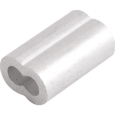 Imagem de Prensa Cabos Em Alumínio Para Cabos De Aço 3/16 Com 100 Pç