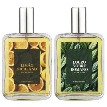 Imagem de Kit Perfume Masc. Limão Siciliano E Louro Nobre Romano 100Ml - Essênci