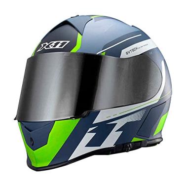 Imagem de Capacete Moto Unissex X11 Revo Pro Eleven Sv Com Viseira Extra (Neon Fosco, 60)