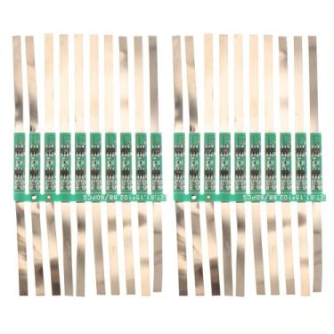 Imagem de AEDIKO 20 peças 1S 3,7V 4A 18650 placa de proteção PCB BMS com correia de solda para célula de bateria de lítio de íon de lítio