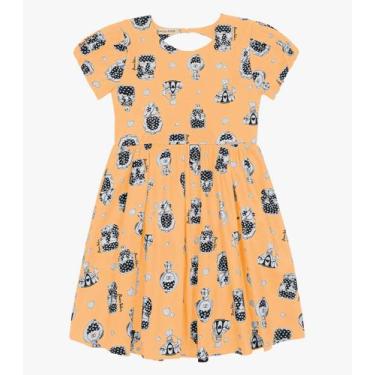 Imagem de Vestido Infantil Trick Nick Amarelo, 4, Amarelo