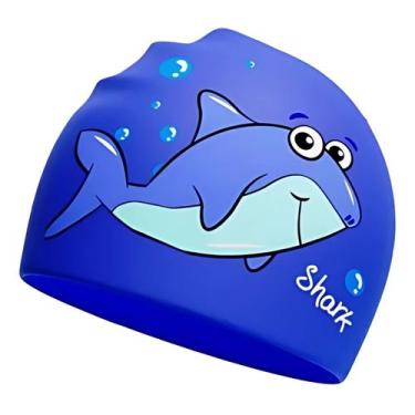 Imagem de Touca De Natação Silicone Infantil Impermeável Profissional Unicórnio 