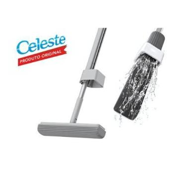 Imagem de Rodo Magico de Limpeza Mop Esfregão Mopi Limpeza Celeste Fácil torção 