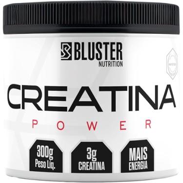 Imagem de Bluster Nutrition, Creatina em pó monohidratada com maltodextrina, sem sabor, Creatina Power, importada, 300 gramas