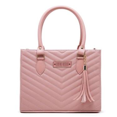 Imagem de BOLSA FEMININA LORENA BORDADO v ALÇA TRANSVERSAL - LORENA VITORIA, Ros