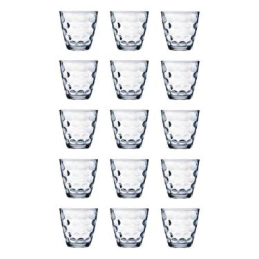 Imagem de Kit 12 Peças Transparente Copos Vidro Redondo Bangkok 250ML - WELLMIX