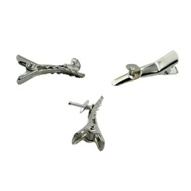 Imagem de Base Bico de Pato 30mm 50pçs Com Suporte Metal Níquel Artesanato 85g -