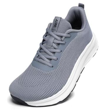 Imagem de KDN Tênis Masculino Com Biqueira Larga, Amortecimento, Antiderrapante, Para Corrida De Estrada, Caminhada, Confortável, Academia E Treino