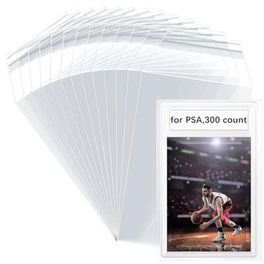 Imagem de AmazingSpark 300 Count Psa Graded Card Sleeves Resealable, 3.43 * 5.43in Graded Slabs Card Sleeves Universal Fit Ultra Protective Slab Bags for Grading, Soft PP Prevents Scratches, Scrapes Etc