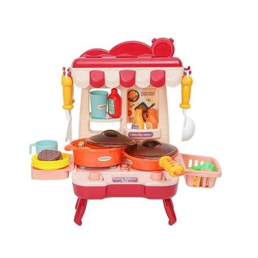 Imagem de Mini Cozinha Divertida 34 Peças Casa Encantada Vermelho - Zippy