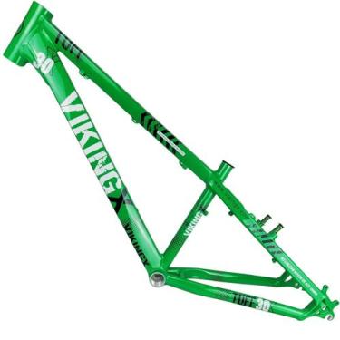 Imagem de Quadro 26 Dirt Jump Vikingx Tuff X30 Freeride Aluminio Verde, Verde, Ú