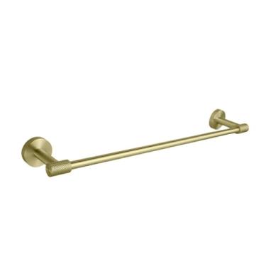 Imagem de Suporte para toalhas de parede em aço inoxidável dourado escovado, suporte para papel higiênico, gancho para roupão, porta-copos, escova de vaso sanitário, acessórios para banheiro, suporte para toal