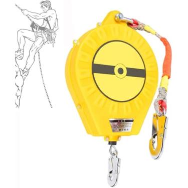 Imagem de Equipamento De Segurança Auto-retrátil De Proteção Contra Quedas, Proteção Contra Quedas Para Trabalhar Em Altura E Telhado Com Ganchos De Travamento Automático E Cabo De A, 15M